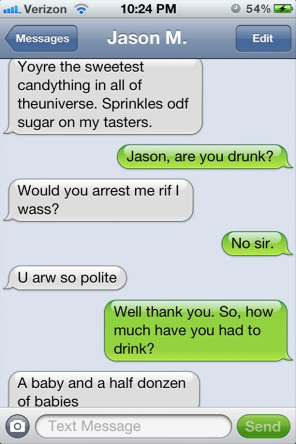 drunk sexting