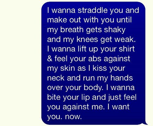 Some Sexting Suggestions