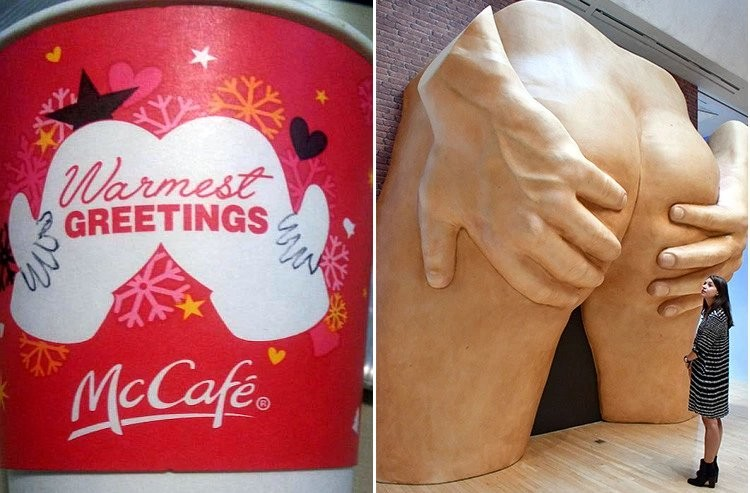 McDonalds 2016 Holiday Cup Spreads Those Butt Cheeks