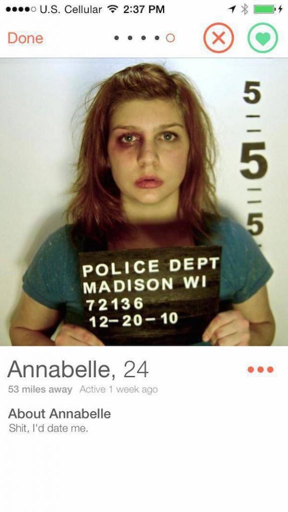 tinder black eye