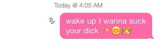 a nice wakeup sext