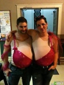 two person boob halloween costume