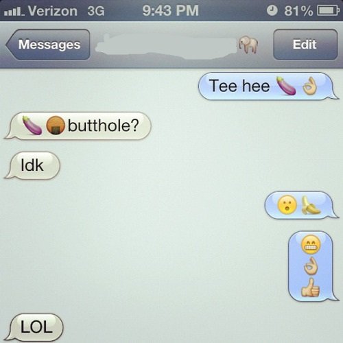 Emojibator text messages