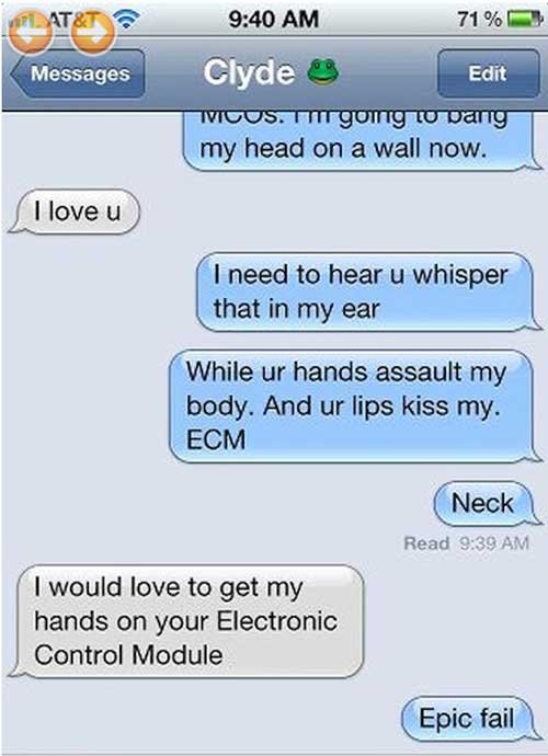 Nerd Foreplay sexting