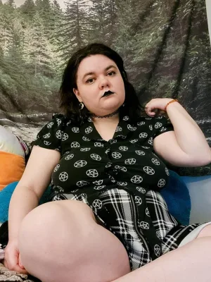 Your new pale, hairy Goddess has arrived. Obey.
