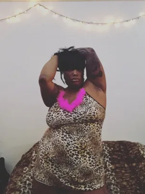 Ebony cum dumpster ready to take your cock in every hole