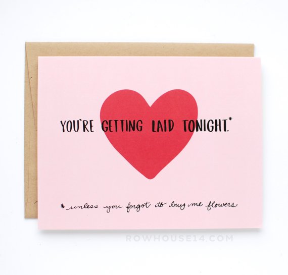 You're Getting Laid Tonight Card