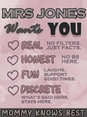 Mrs Jones wants YOU