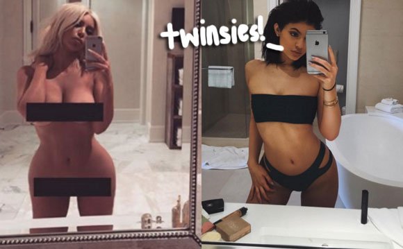 Kylie and Kim Mirror Photos