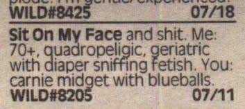 sit on my face ad