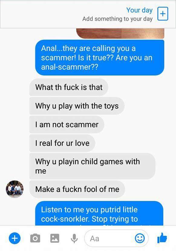 sext scammer caught