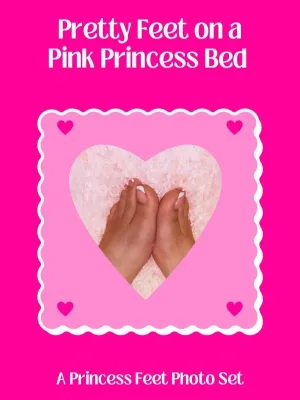 Pretty Feet on a Pink Princess Bed cover image
