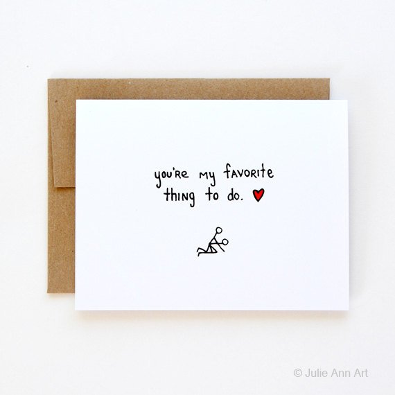 You're My Favorite Thing To Do Card