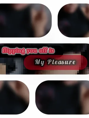 flipping you off is My Pleasure