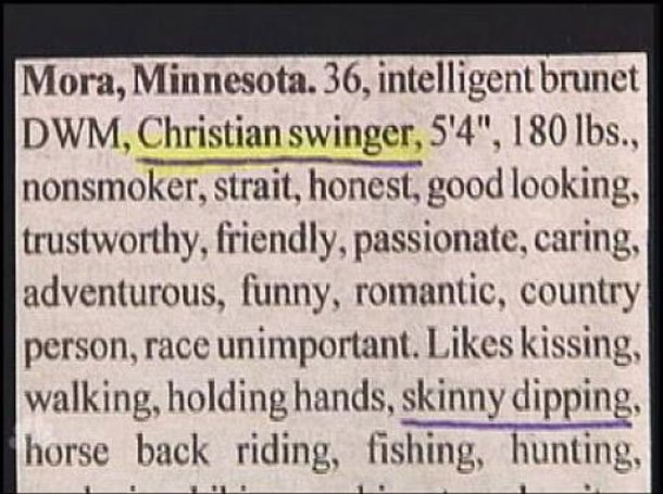 Christian swinger
