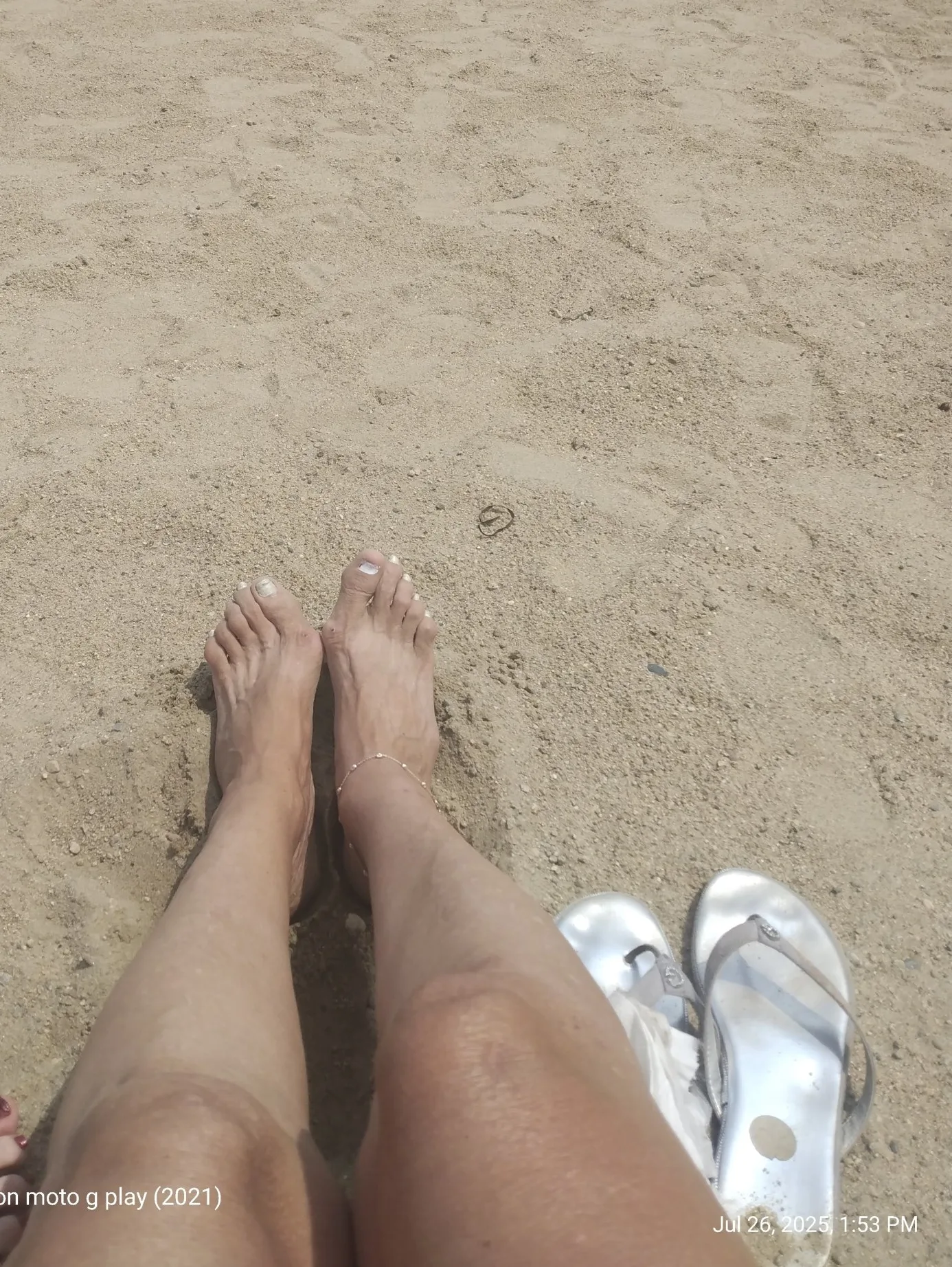 Sexy feet on the beach