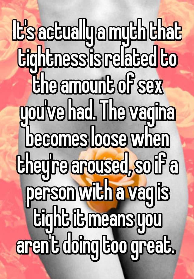 The sex makes you looser myth