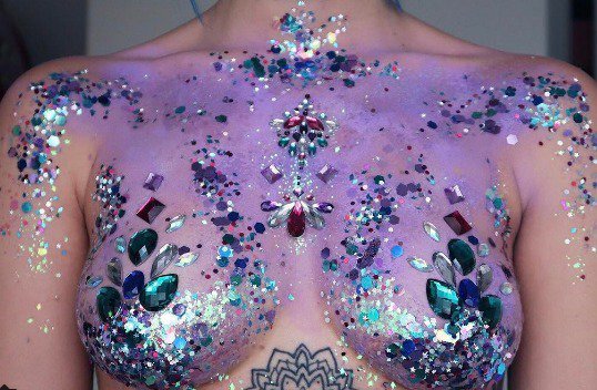body paint boobs