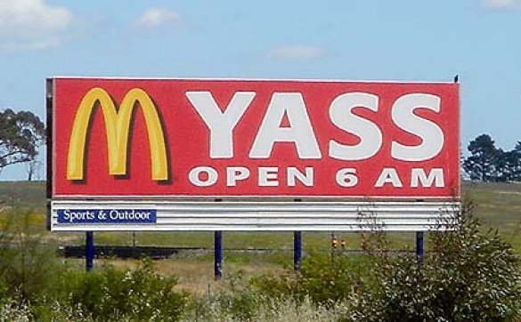 McDonalds Yass Sign
