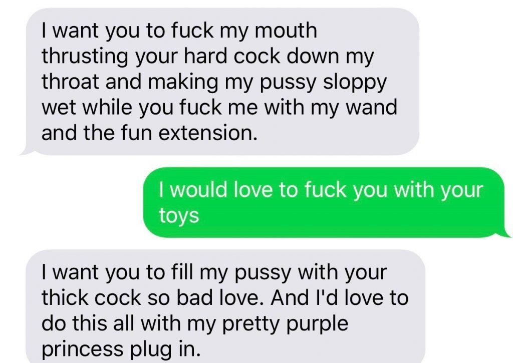 detailed sext message