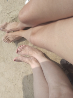 Current feet pics from the beach cover image
