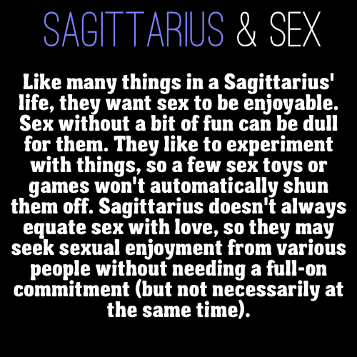 Sagittarius and sex