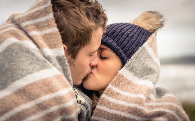 Date Night couple kissing