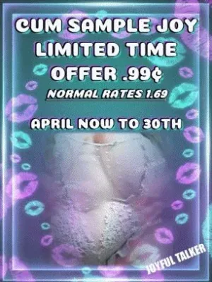CUM Sample Joy  Limited Time Offer 0.99  Now Till April 30th