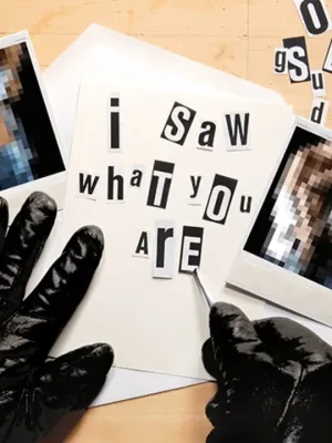 Cryptic Blackmail Message!