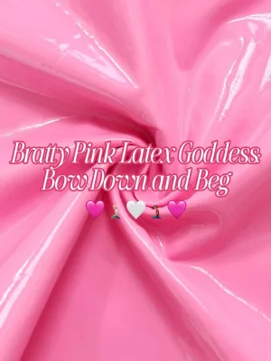 Bratty Pink Latex Goddess: Bow Down and Beg✨ cover image