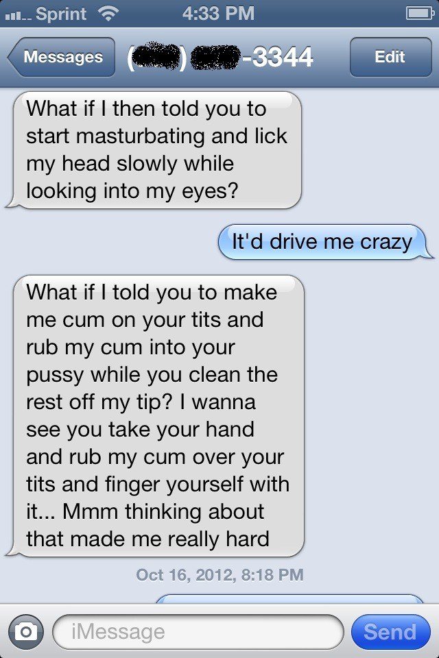 Comfortable sexting