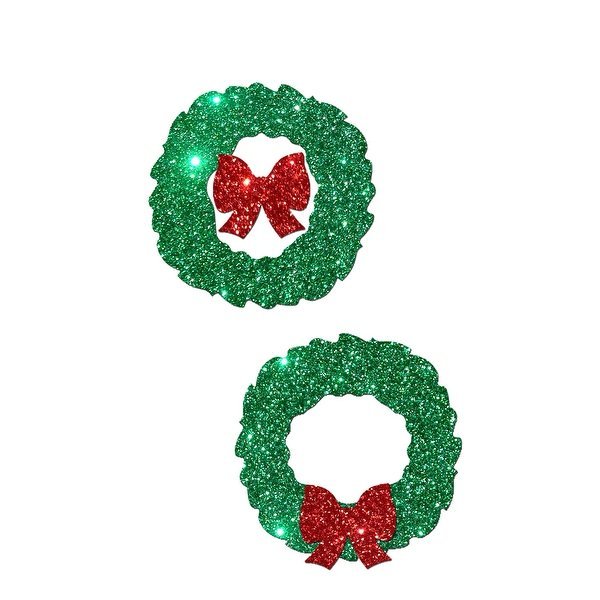 Peek a boo Glitter Wreaths