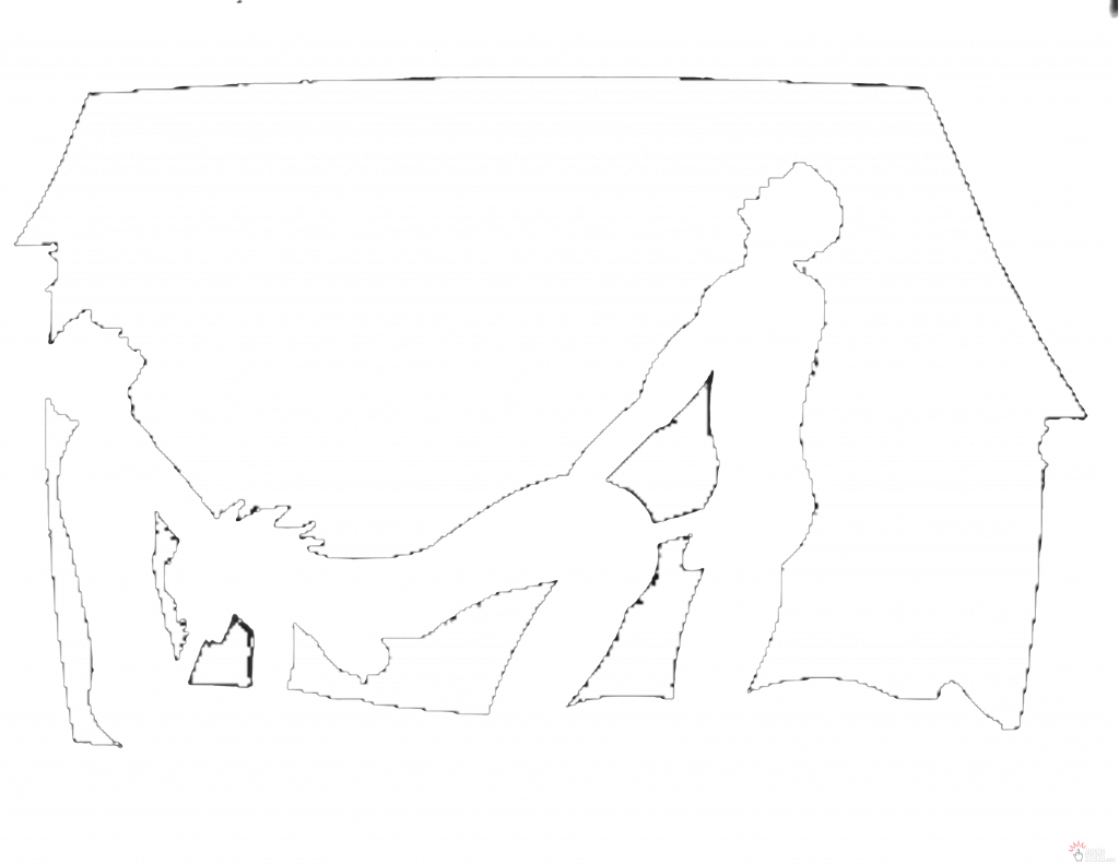 threesome stencil