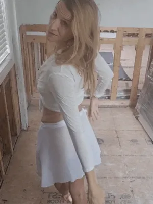 Ballet shoes in a strange setting