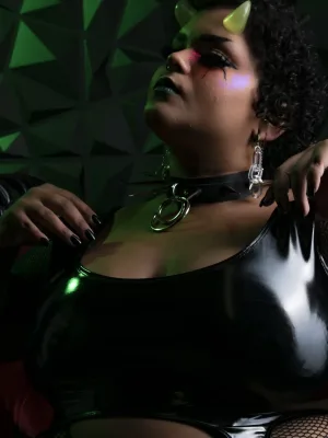 PVC LATEX BBW Succubus Boudoir Professional Photoshoot Photoset