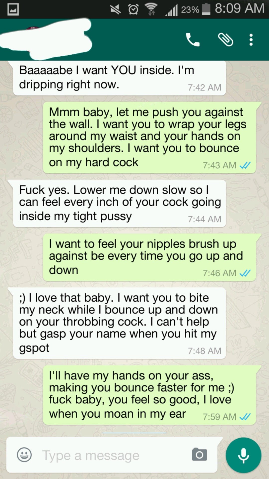 sexting screen cap