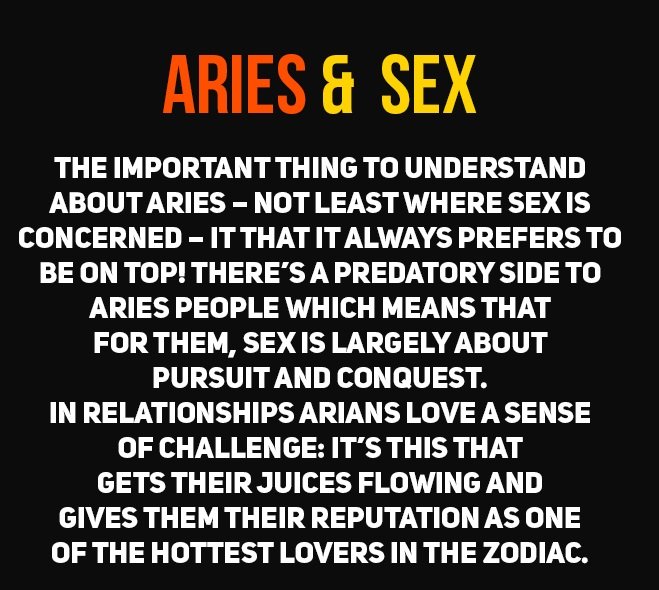 Aries and sex