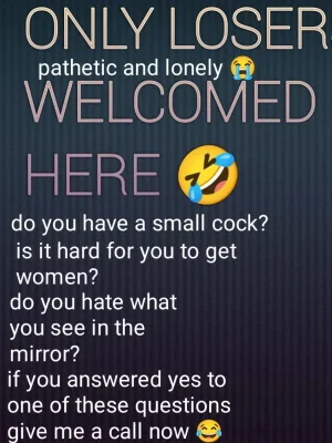 I ONLY WANT TO TALK TO GUYS WHO HAVE EXTREME LOW SELFESTEEM AND NO SELF WORTH