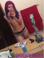 Naughty Raven is down for anything