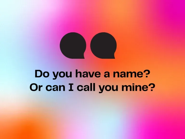 How to use a pickup line, and have it actually work