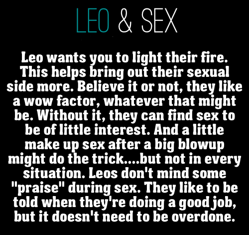 Leo and sex