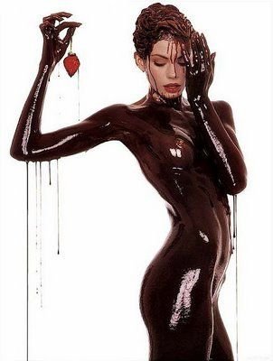 Flavored body paint