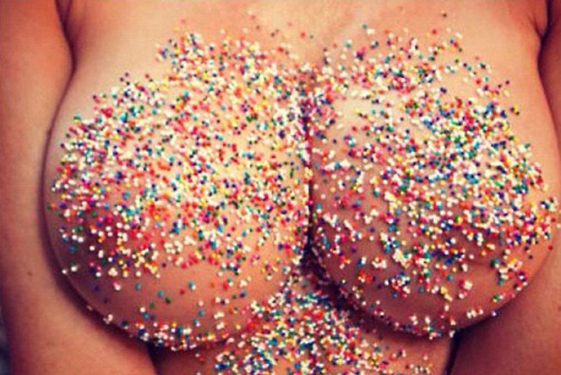 Glitter boobs edible sprinkles
