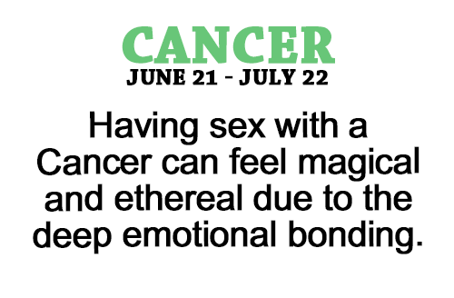 Cancer sign sex