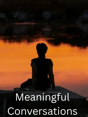 Thoughtful Engaging Conversation With A Warm and Curious Woman